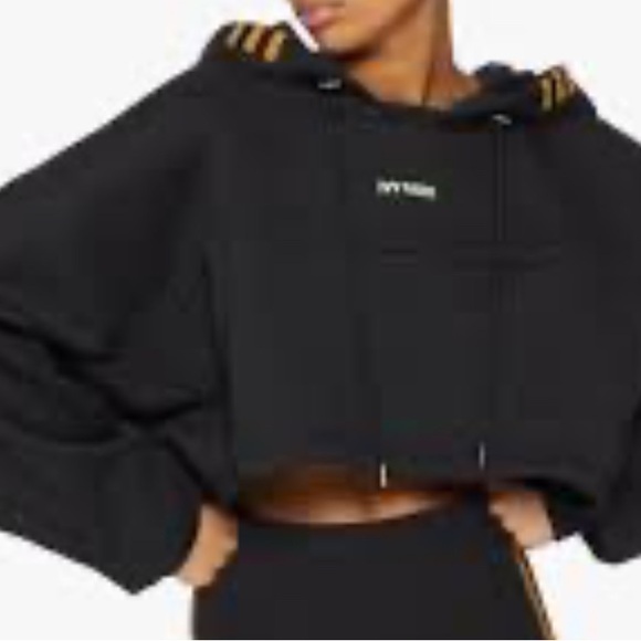 Adidas x Ivy Park Cropped Hoodie Size Medium - Picture 5 of 6